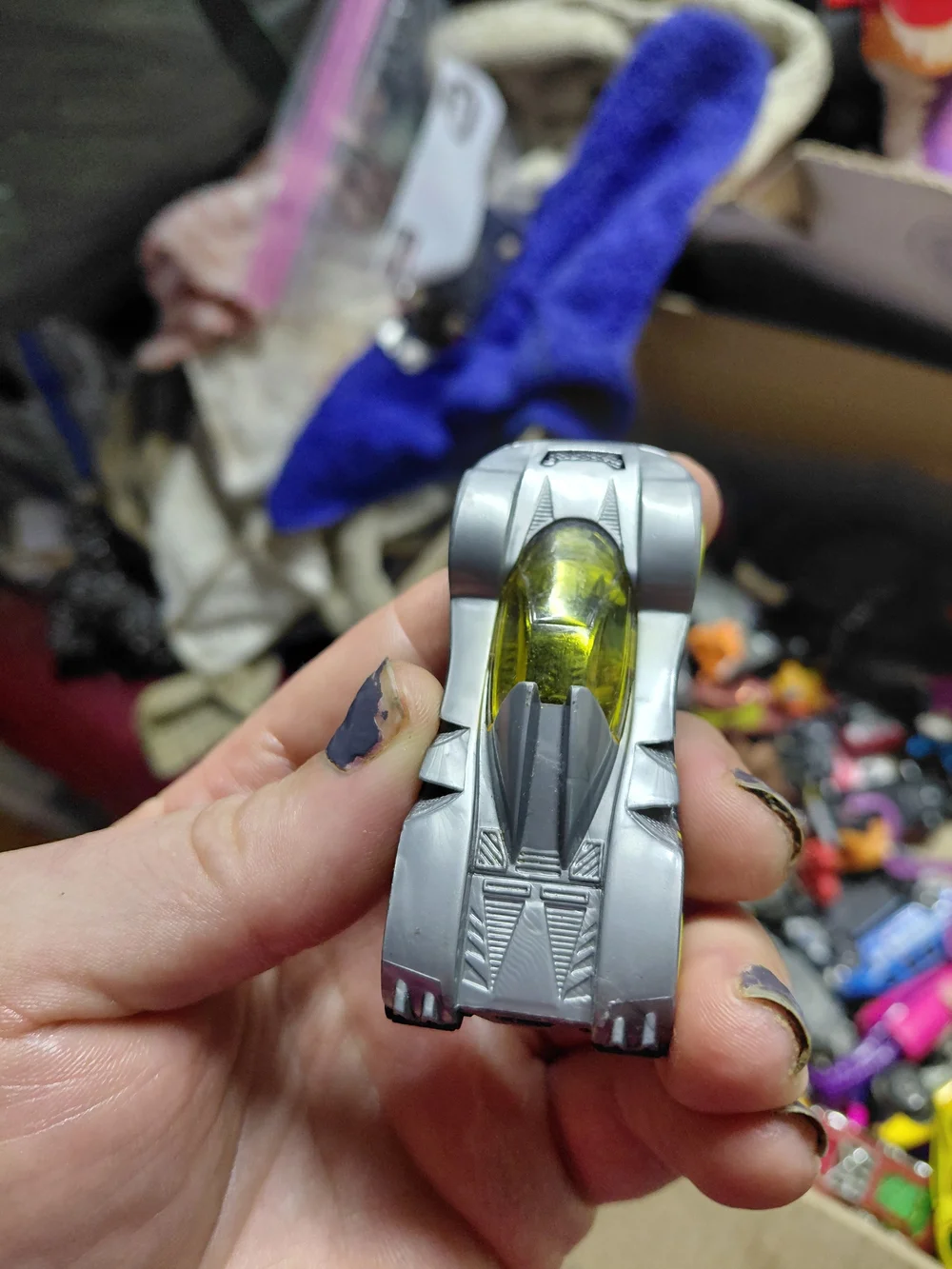 2015 Hot Wheels Nitrobot Attack Teegray diecast car.